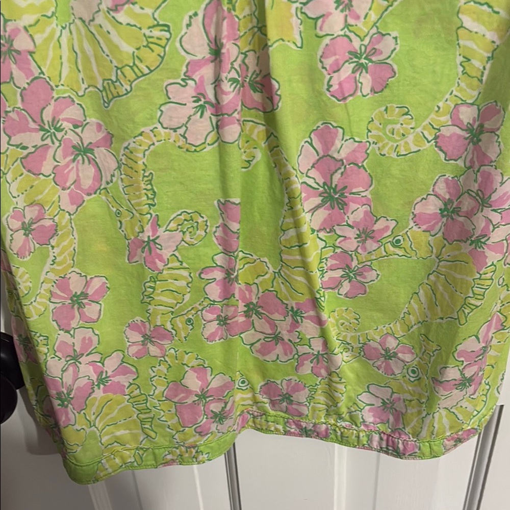 Lilly Pulitzer Green Floral Tunic - XS - Picture 4 of 13